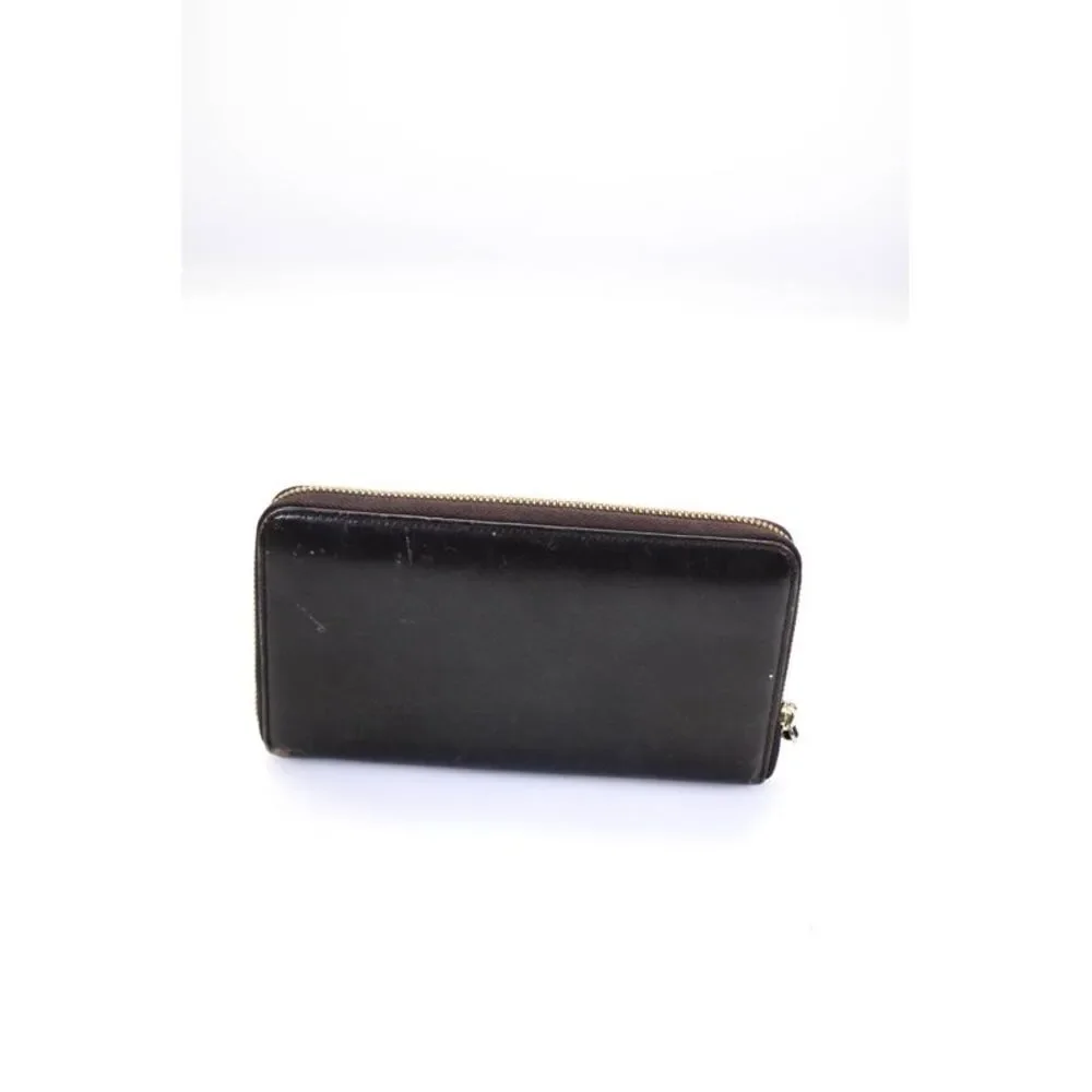 Kate Spade New York Leather Zip Around Multi Pocket Card Wallet Dark Brown - Picture 5 of 10